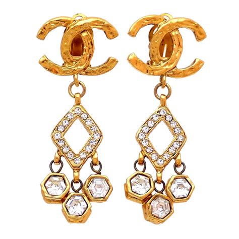 vintage chanel ohrringe|chanel earrings original.